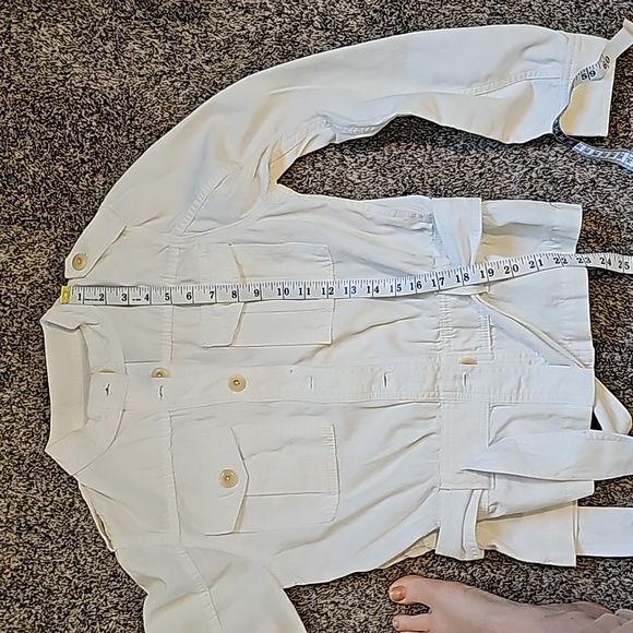 STUNNING JOES OFF WHITE UTILITY JACKET - Picture 8 of 8